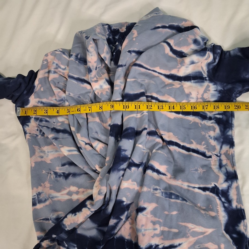 Young Fabulous & Broke Womens Medium Top Tie Dye Wrap Sweatshirt Comfort Stretch - Picture 3 of 10